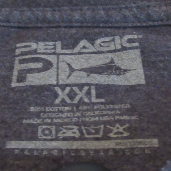 Pelagic Fishing Company Dark Gray Long Sleeve T-Shirt Size XXL Excellent Cond. - Picture 8 of 8